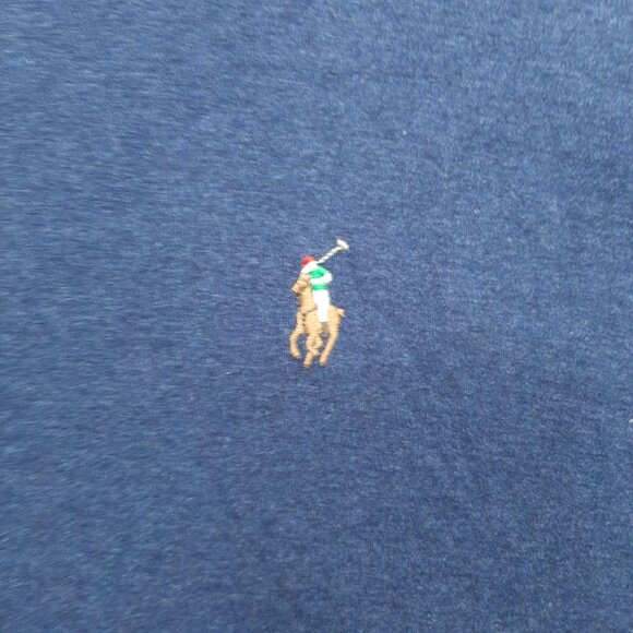 Polo Ralph Lauren Mens Navy blue collared shirt 2XB Casual basic 100% Cotton - Picture 2 of 7